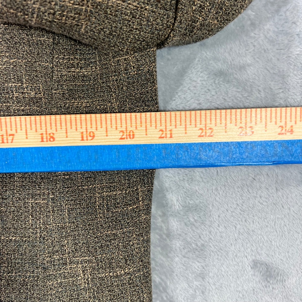 Chiavari Blazer Mens 42R Brown Cotton Wool Lanificio Calvino Vitale Italy Coat - Picture 8 of 16